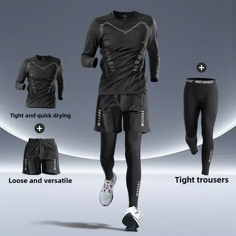 Men's Fitness Running Set Tigh - Running Gear Quick Dry ulasan dan harga