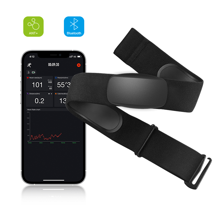 BLE5.0 ANT+ Heart Rate Monitor - Heart Rate Strap Chest ulasan dan harga