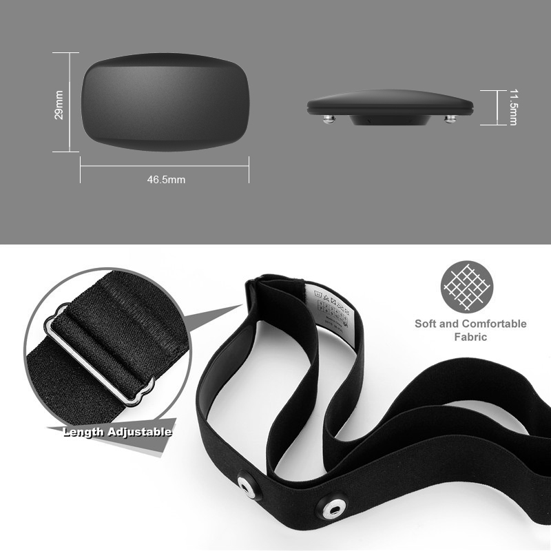 BLE5.0 ANT+ Heart Rate Monitor - Heart Rate Strap Chest ulasan dan harga