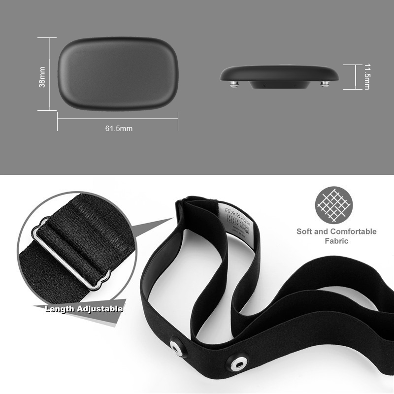 FITCENT5.3 Khz Chest Heart Rat - Heart Rate Strap Chest ulasan dan harga