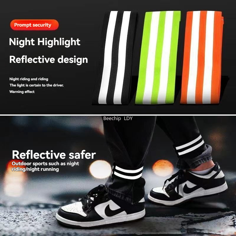Reflective Bicycle Trouser Str - Running Gear Parts ulasan dan harga