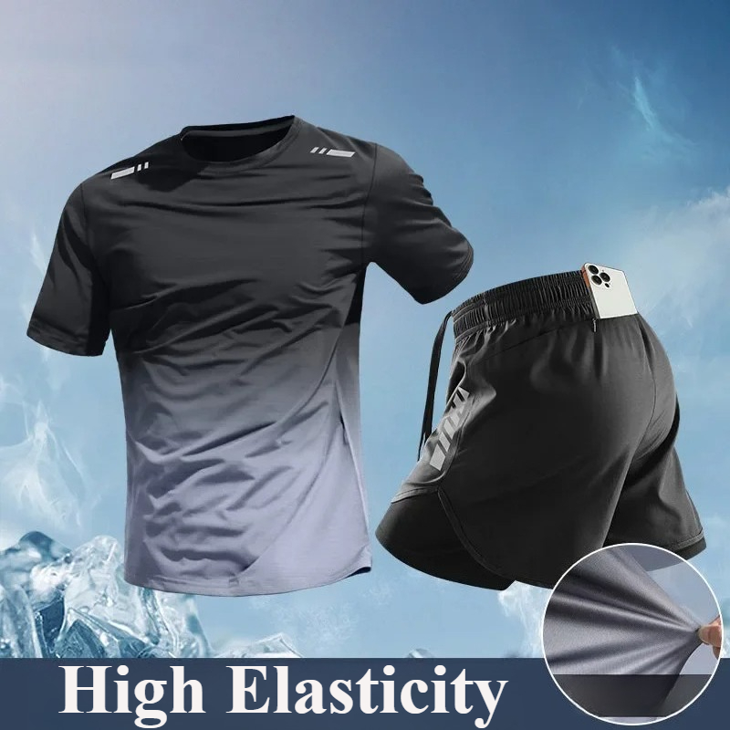 Marathon Men's 2-Piece Running - Running Gear For Your Phone ulasan dan harga