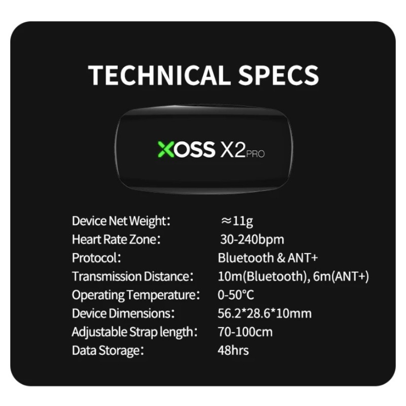 XOSS X2 Pro Heart Rate Monitor - Heart Rate Strap Chest ulasan dan harga