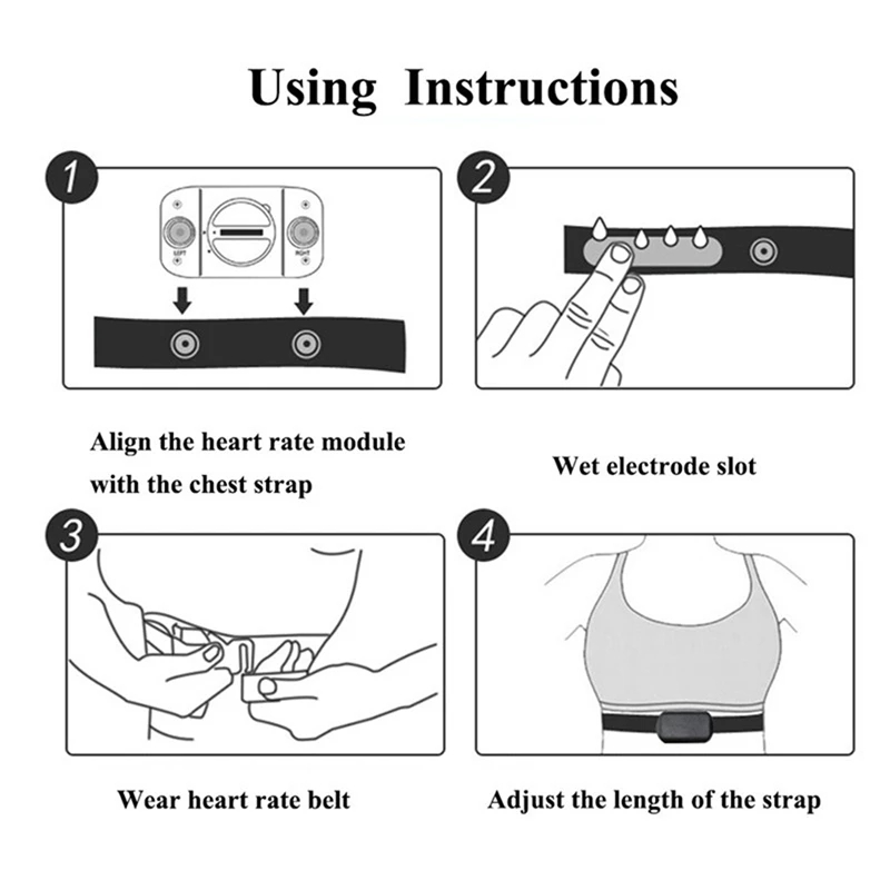 1/2PCS Heart Rate Monitor Ches - Heart Rate Strap Chest ulasan dan harga