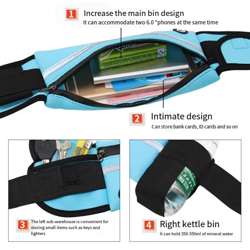 1pc Running Bag Women Waist ba - Running Gear To Hold Phone ulasan dan harga